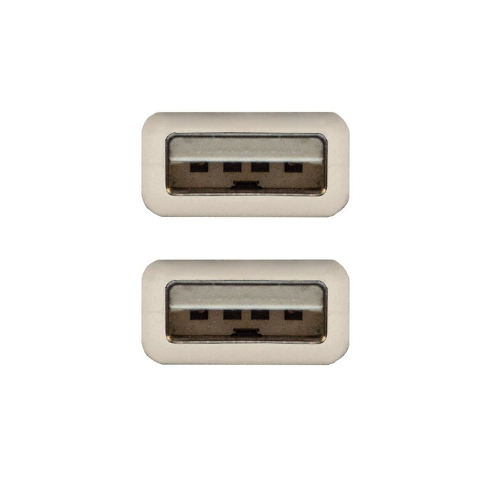 Nanocable Cable USB 2.0 Macho a Macho, 1 m, Beige